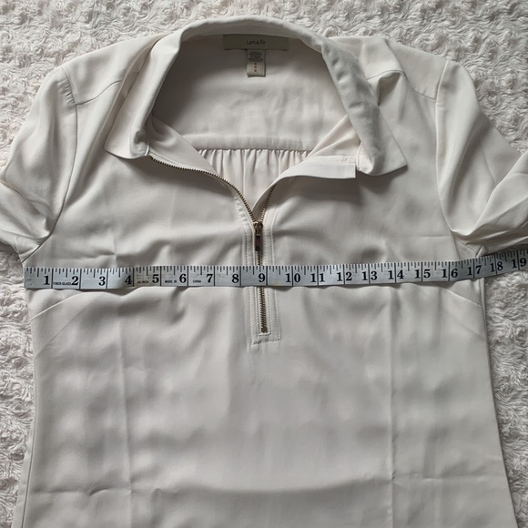 Lark & Ro Women's Loose Fit Half-Zip Popover Shirt - Picture 9 of 11